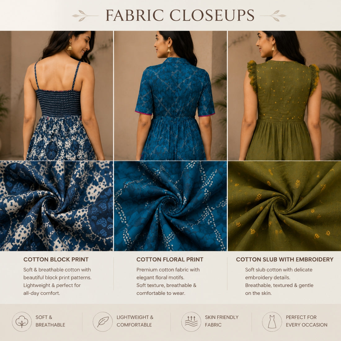 3 Pack Maxi Dress Combo | Trendy Long Dresses with FREE Black Palazzo | MD-03
