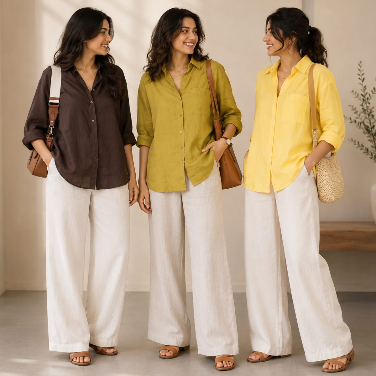 3 Linen Top with Bottom ( L4 )