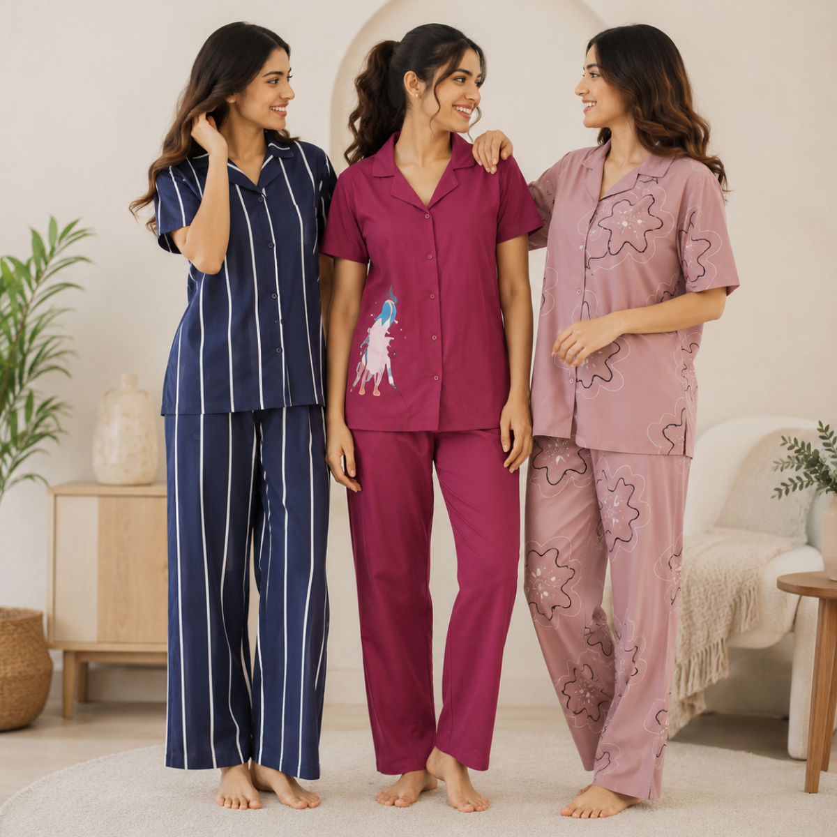 Women's Relax Fit Night Suit ( S4 )