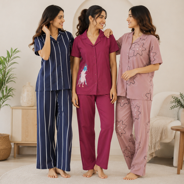 Women's Relax Fit Night Suit ( S4 )