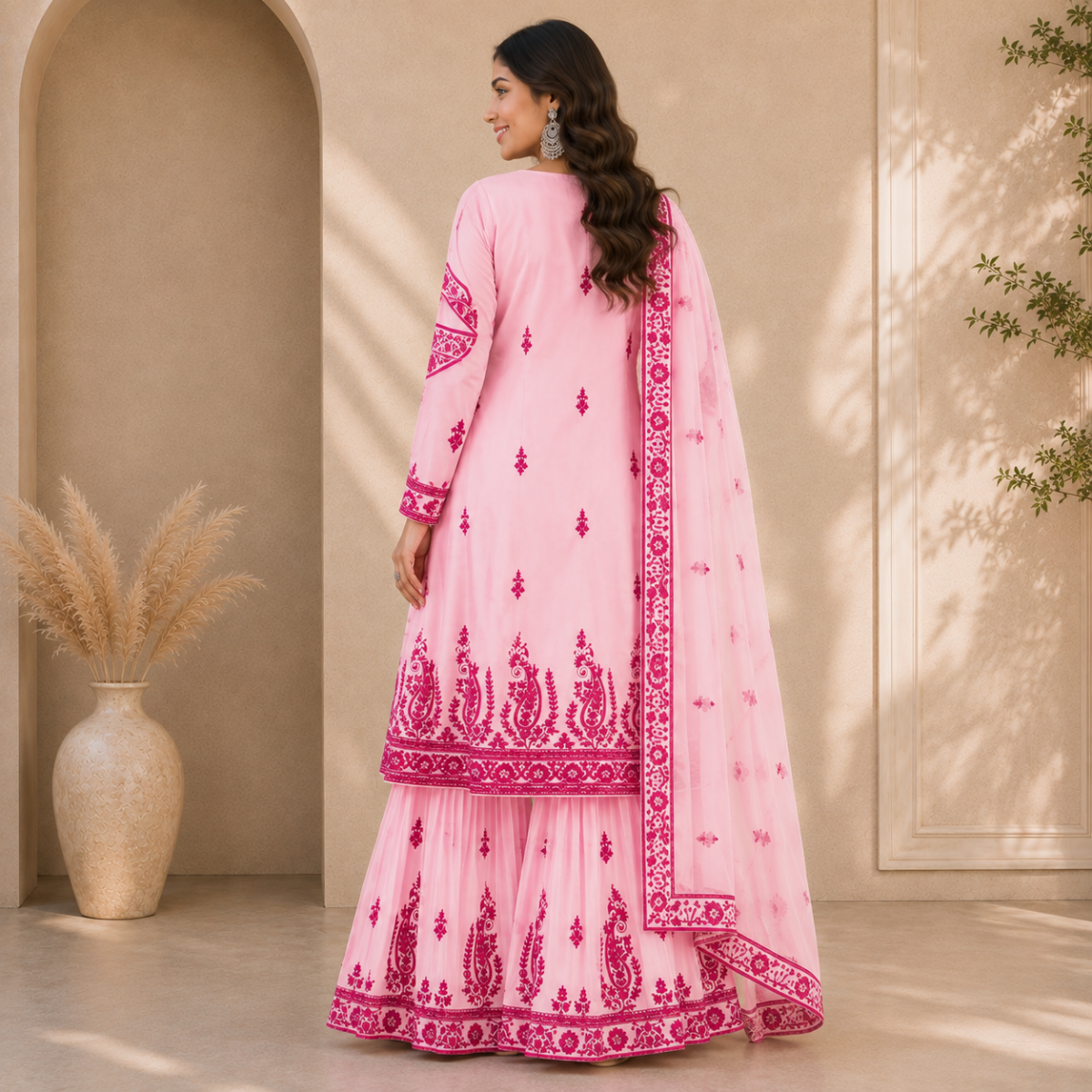 2 Combo Women’s Printed Kurta Sharara Sets | KS-3
