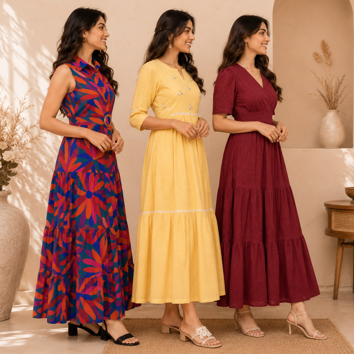 3 Women's Maxi Dress Collection ( D4 )