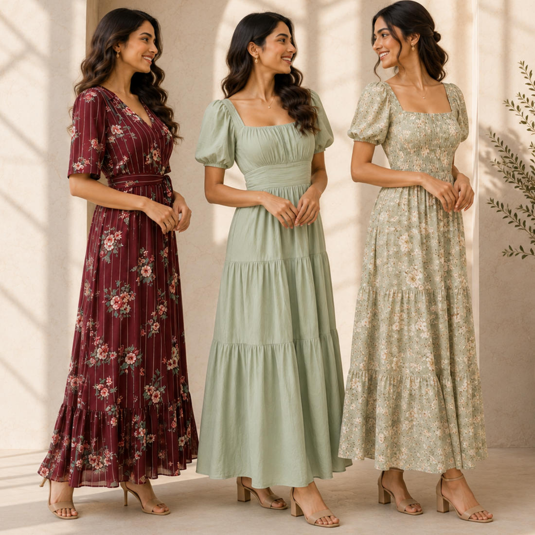 3 Women's Maxi Dress | Everyday Style Collection ( M4 )