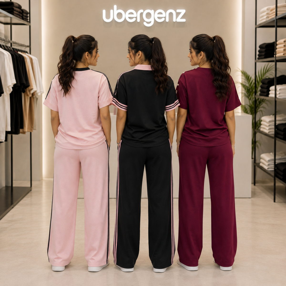 3 Women’s T-Shirt With Matching Trouser ( T3 )
