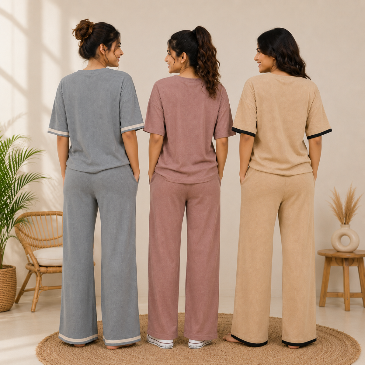 Women's Daily Wear T-Shirt with Trouser ( T4 )