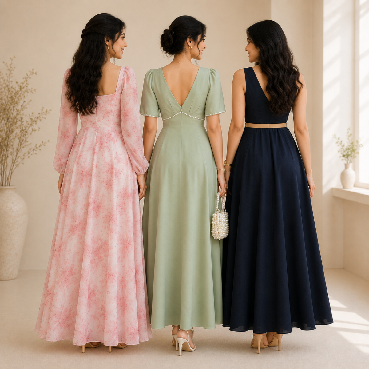 3 Women's Long Maxi Dress ( D4 )
