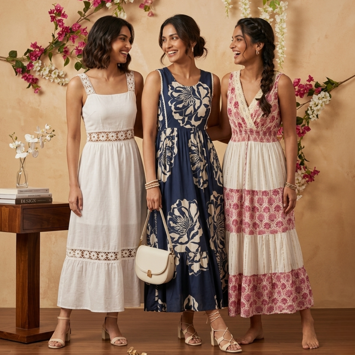 3 Printed Maxi Dress – Style Meets Comfort | MD-05