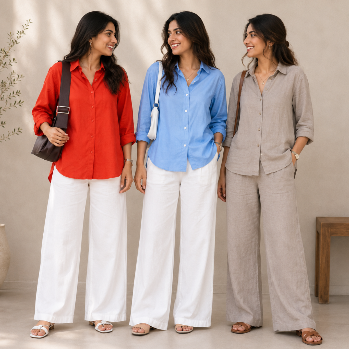 3 Linen Top with Bottom ( L5 )
