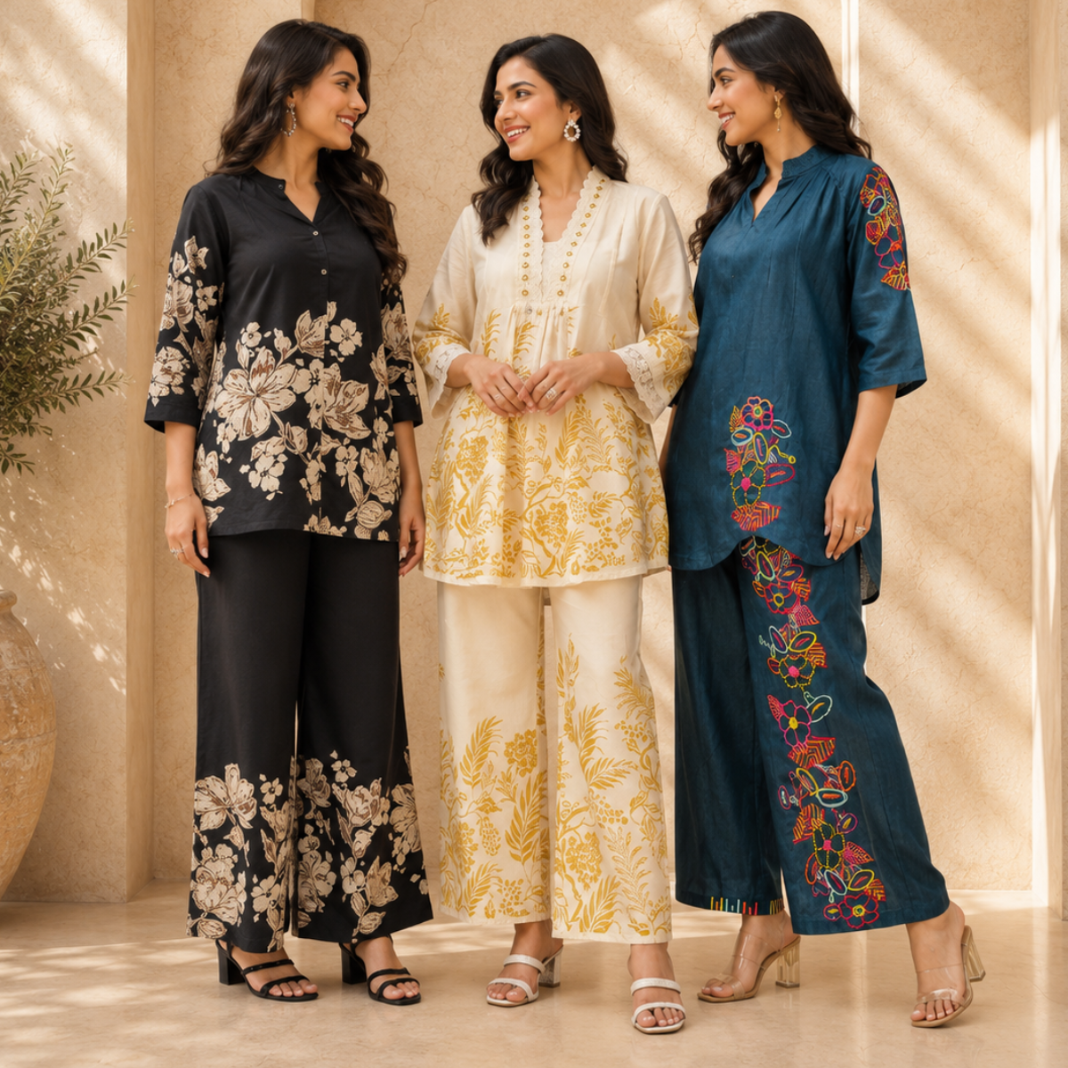 3 Women's Daily Wear Co-Ord Set ( D5 )
