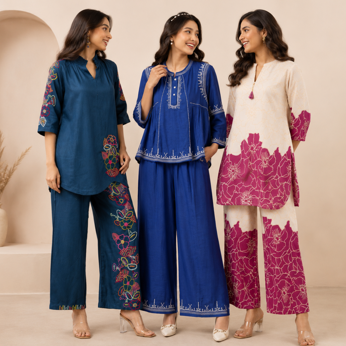 3 Women's Printed Co-Ord Set Collection ( P5 )