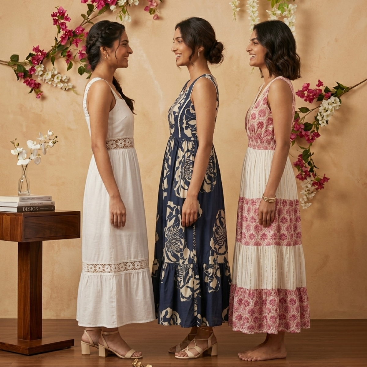 3 Printed Maxi Dress – Style Meets Comfort | MD-05