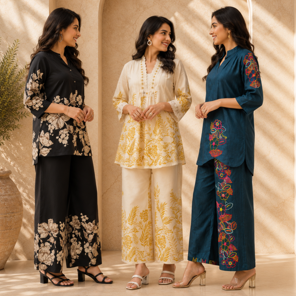 3 Women's Daily Wear Co-Ord Set ( D5 )