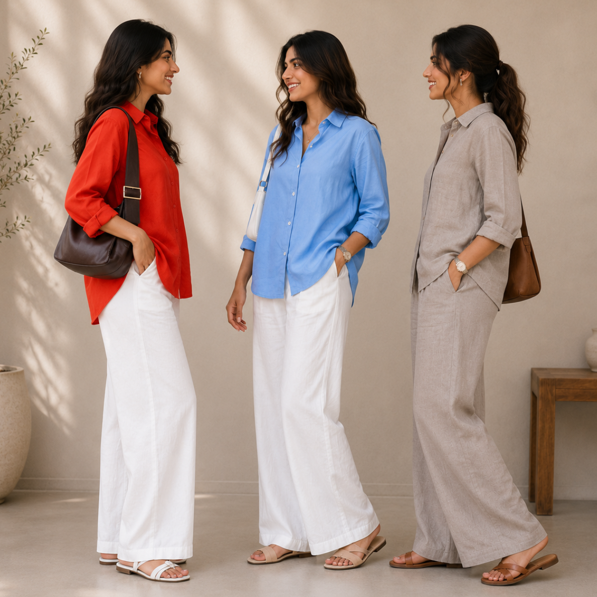 3 Linen Top with Bottom ( L5 )