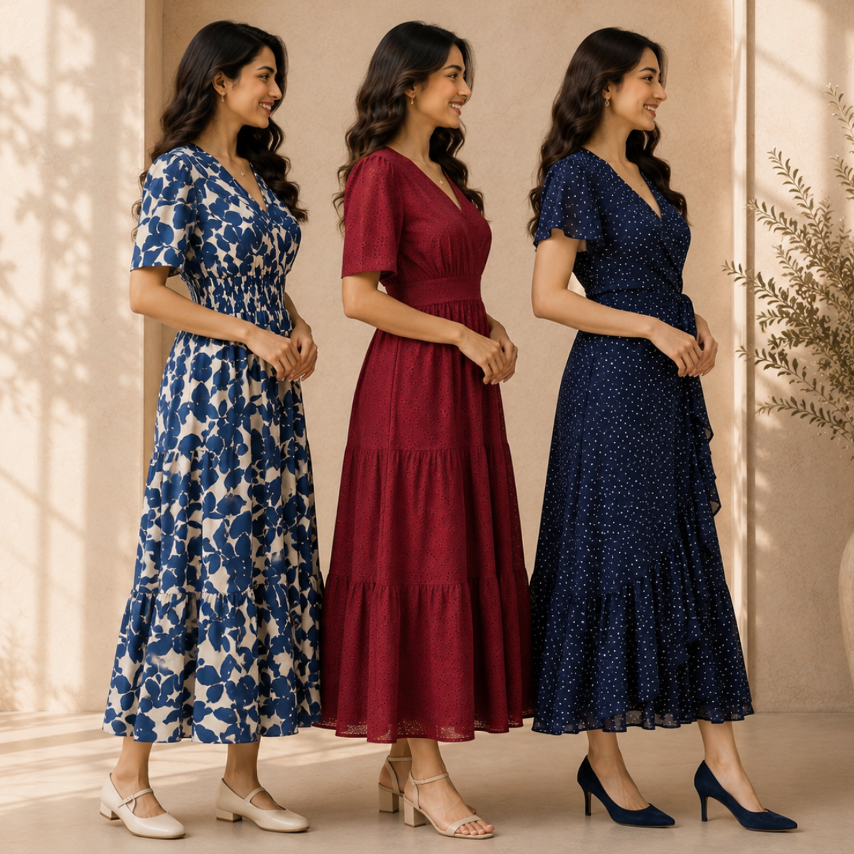 3 Women's Maxi Dress | Everyday Style Collection ( M5 )