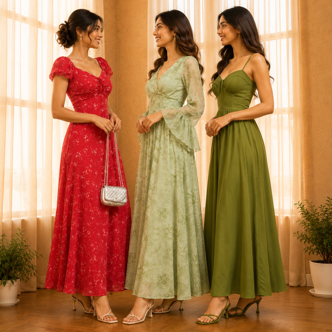 3 Women’s Stylish Maxi Dress | D-5