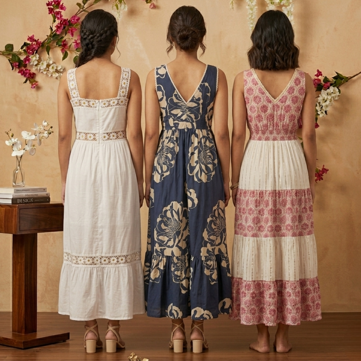3 Printed Maxi Dress – Style Meets Comfort | MD-05