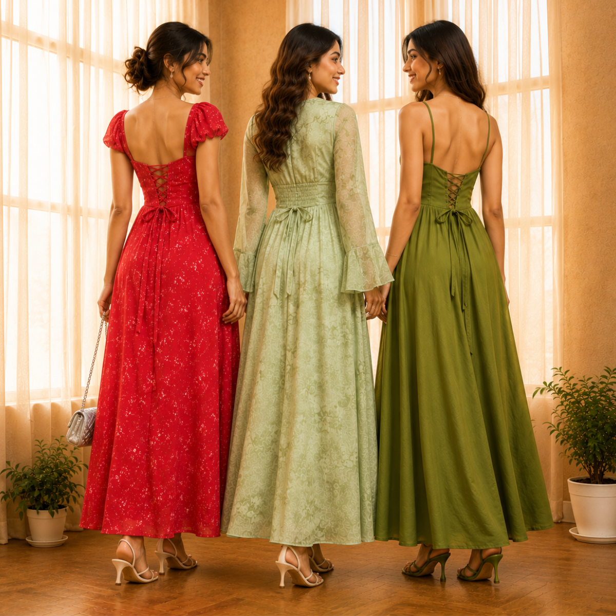3 Women’s Stylish Maxi Dress | D-5
