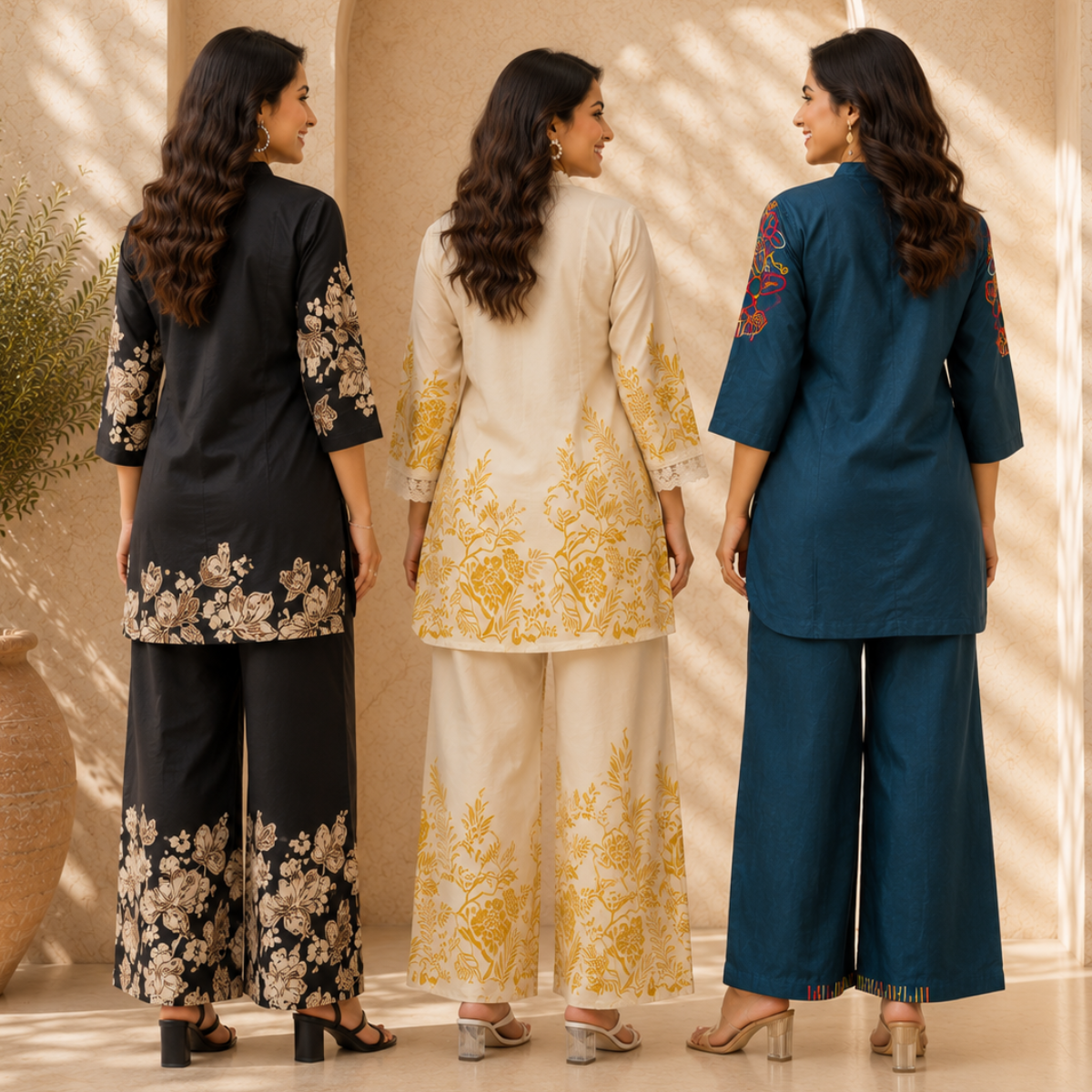3 Women's Daily Wear Co-Ord Set ( D5 )