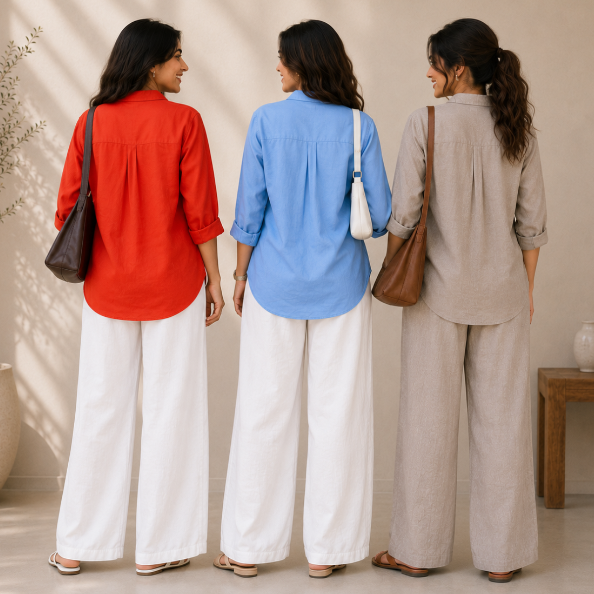 3 Linen Top with Bottom ( L5 )