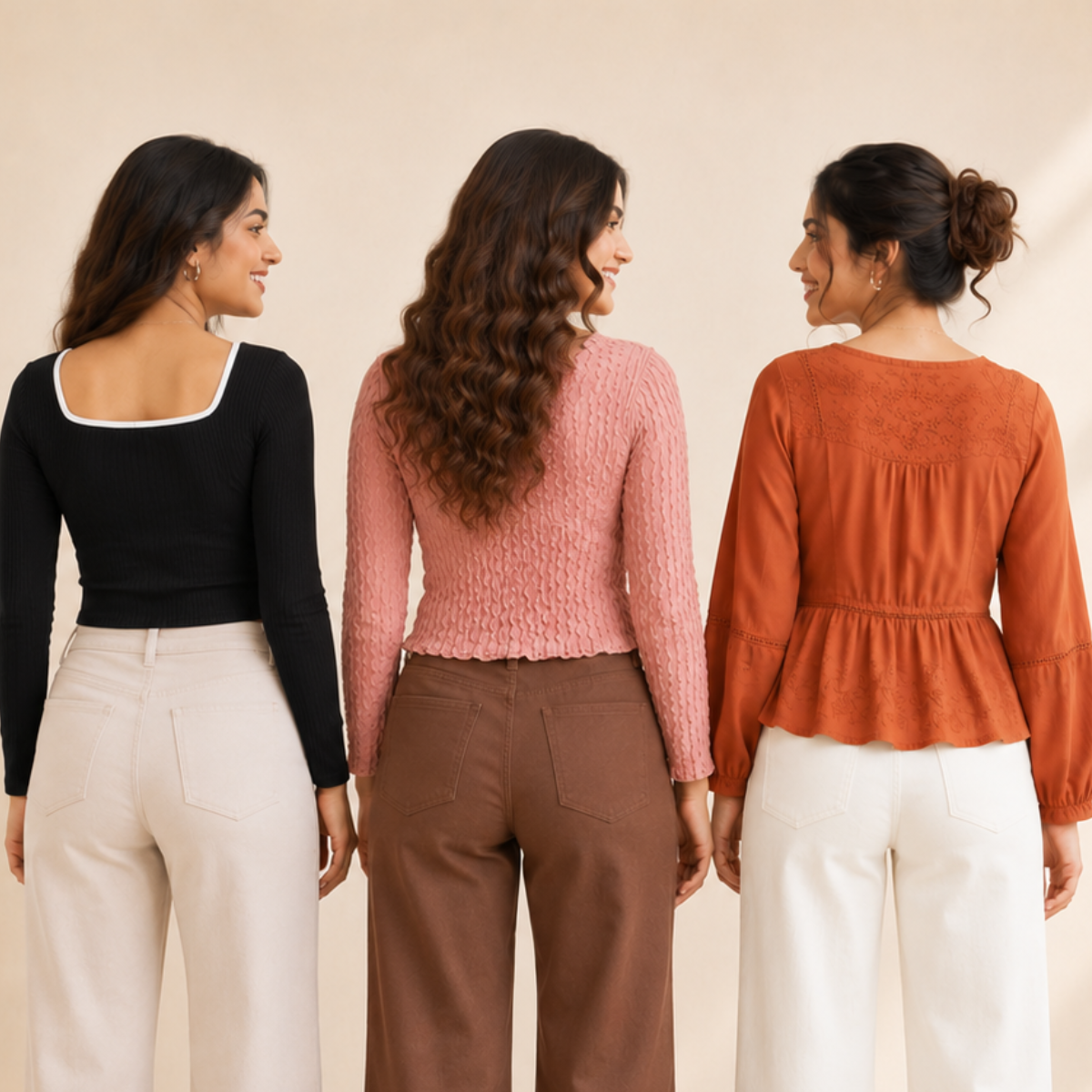 3 Women's Casual Western Tops ( CW-5 )