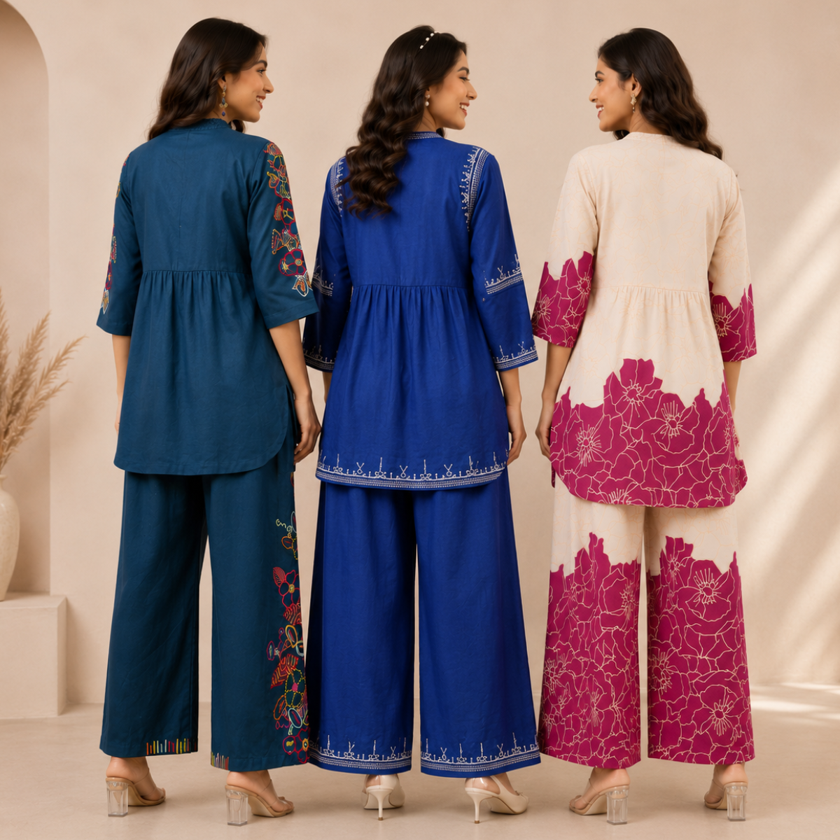 3 Women's Printed Co-Ord Set Collection ( P5 )
