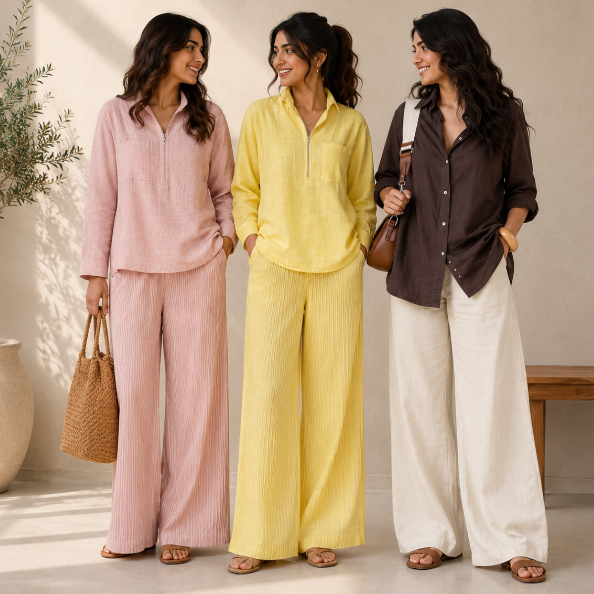 3 Linen Top with Bottom ( L6 )