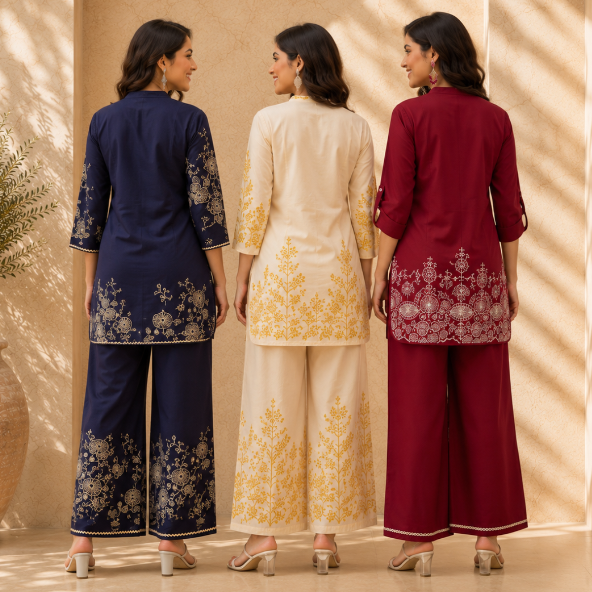 3 Women's Daily Wear Co-Ord Set ( D6 )