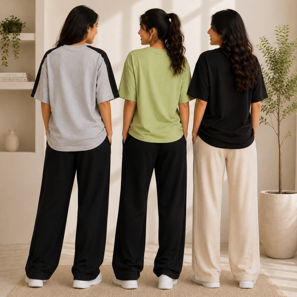 3 Women's T-Shirt with Trouser | Casual Wear ( T6 )
