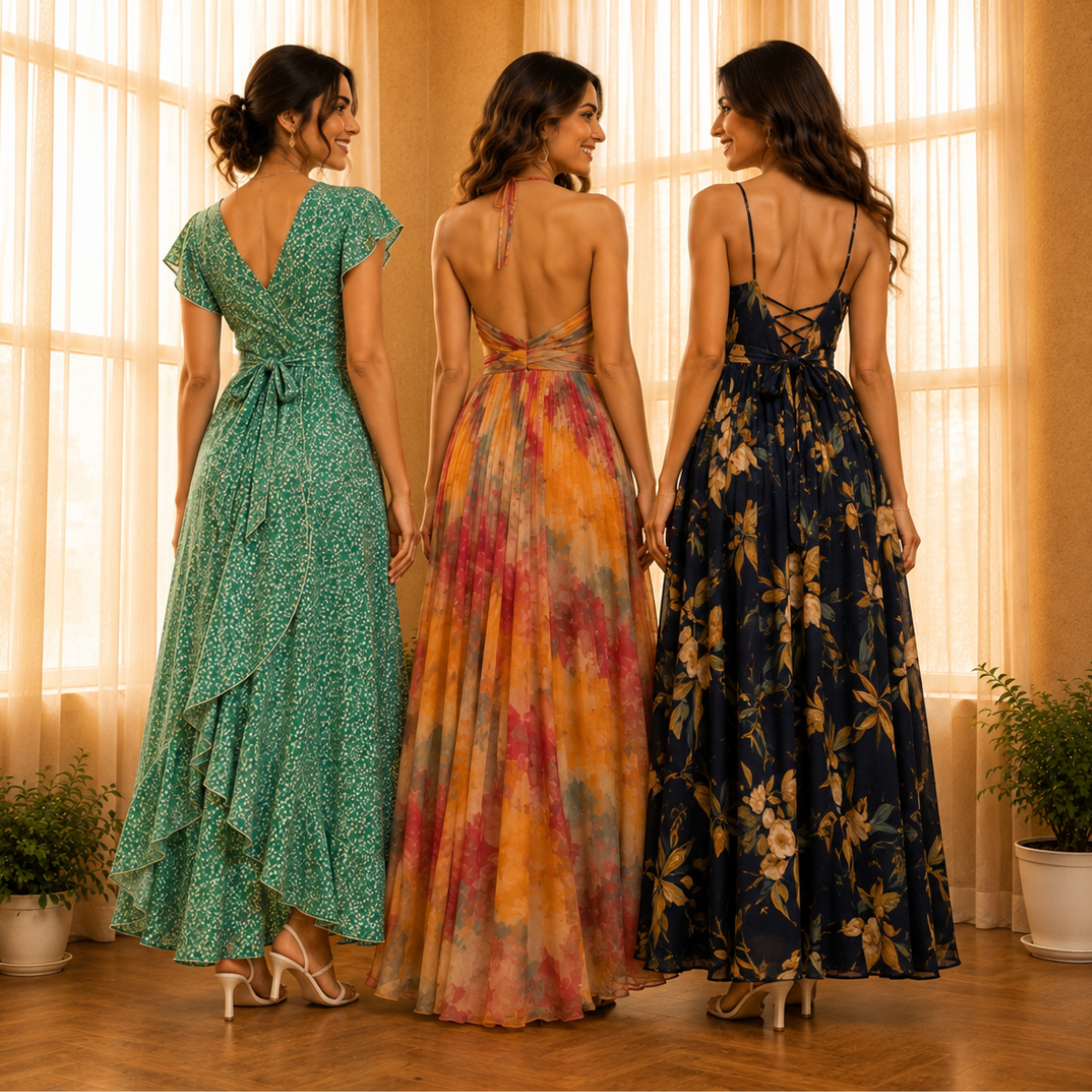 3 Women’s Stylish Maxi Dress | D-6
