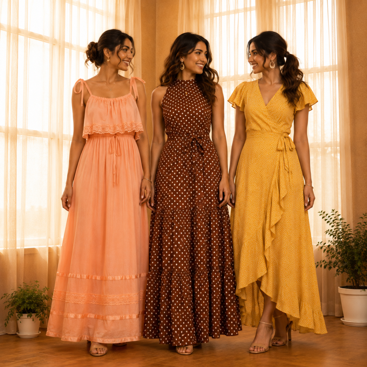 3 Women’s Stylish Maxi Dress | D-7