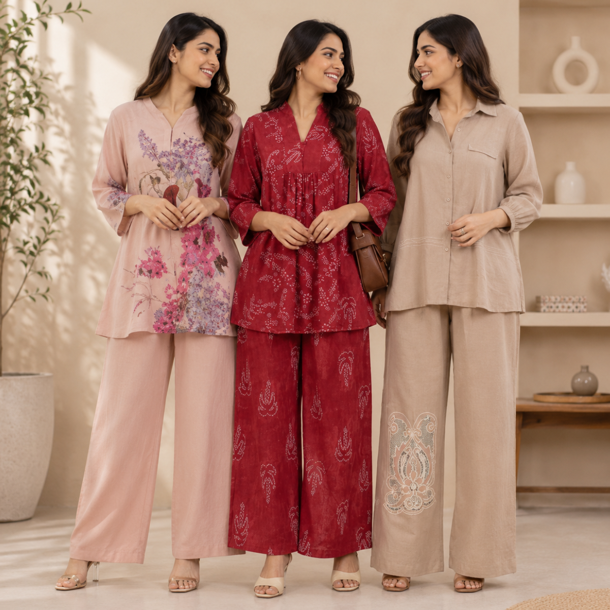 3 Women's Co-Ord Set Outfit | Daily Wear ( CS-7 )