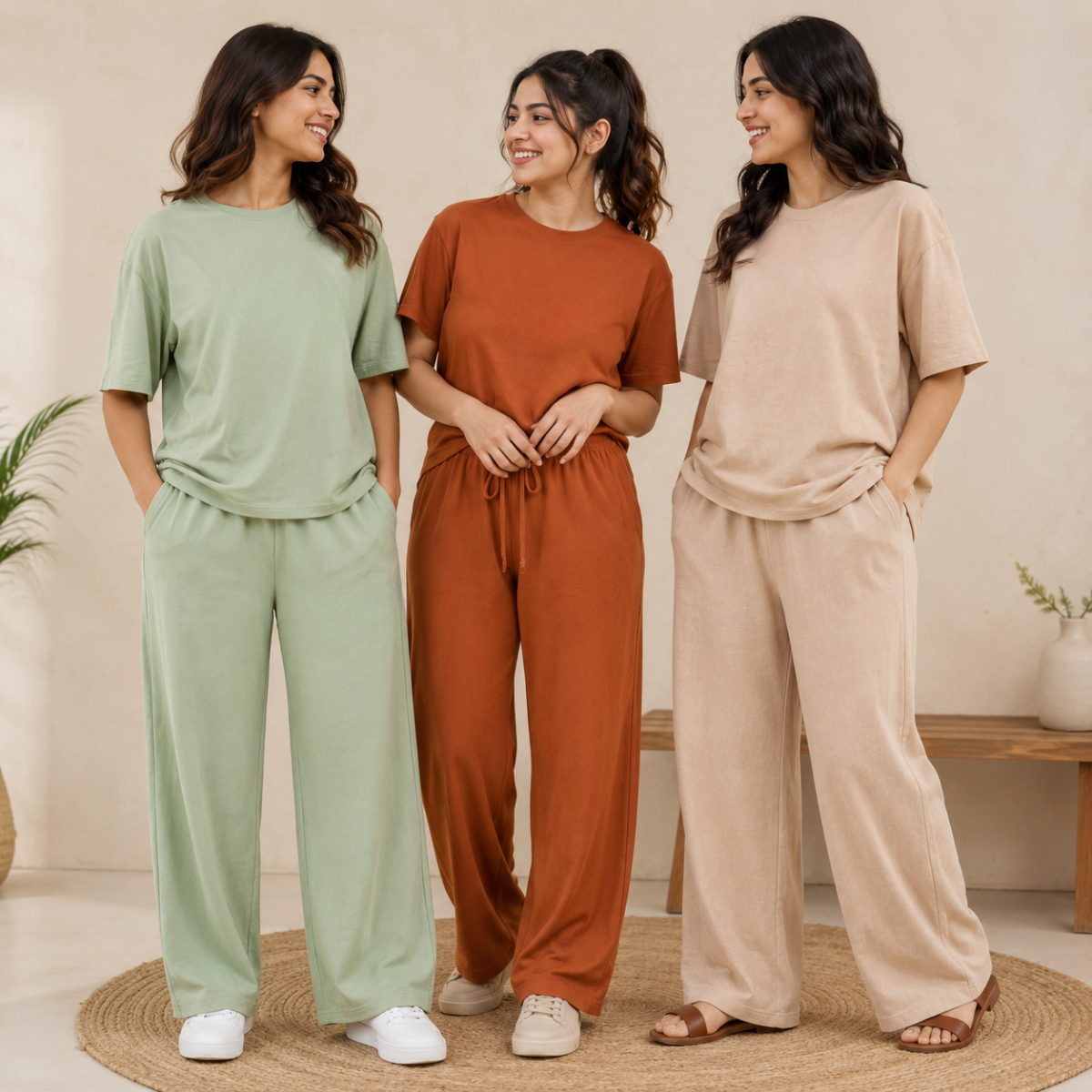 Women's Daily Wear T-Shirt with Trouser ( T1 )