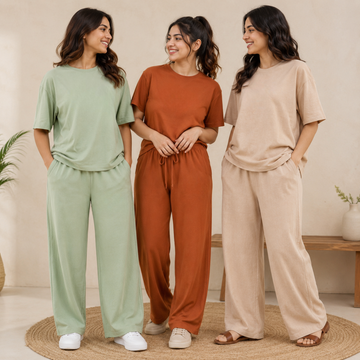 Women's Daily Wear T-Shirt with Trouser ( T1 )