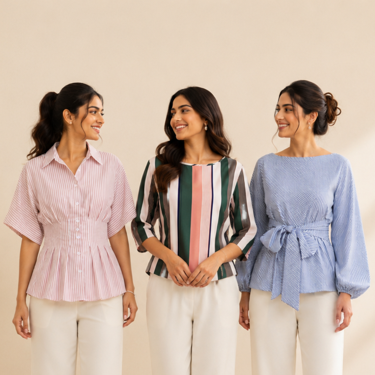 3 Women's Casual Western Tops ( CW-1 )
