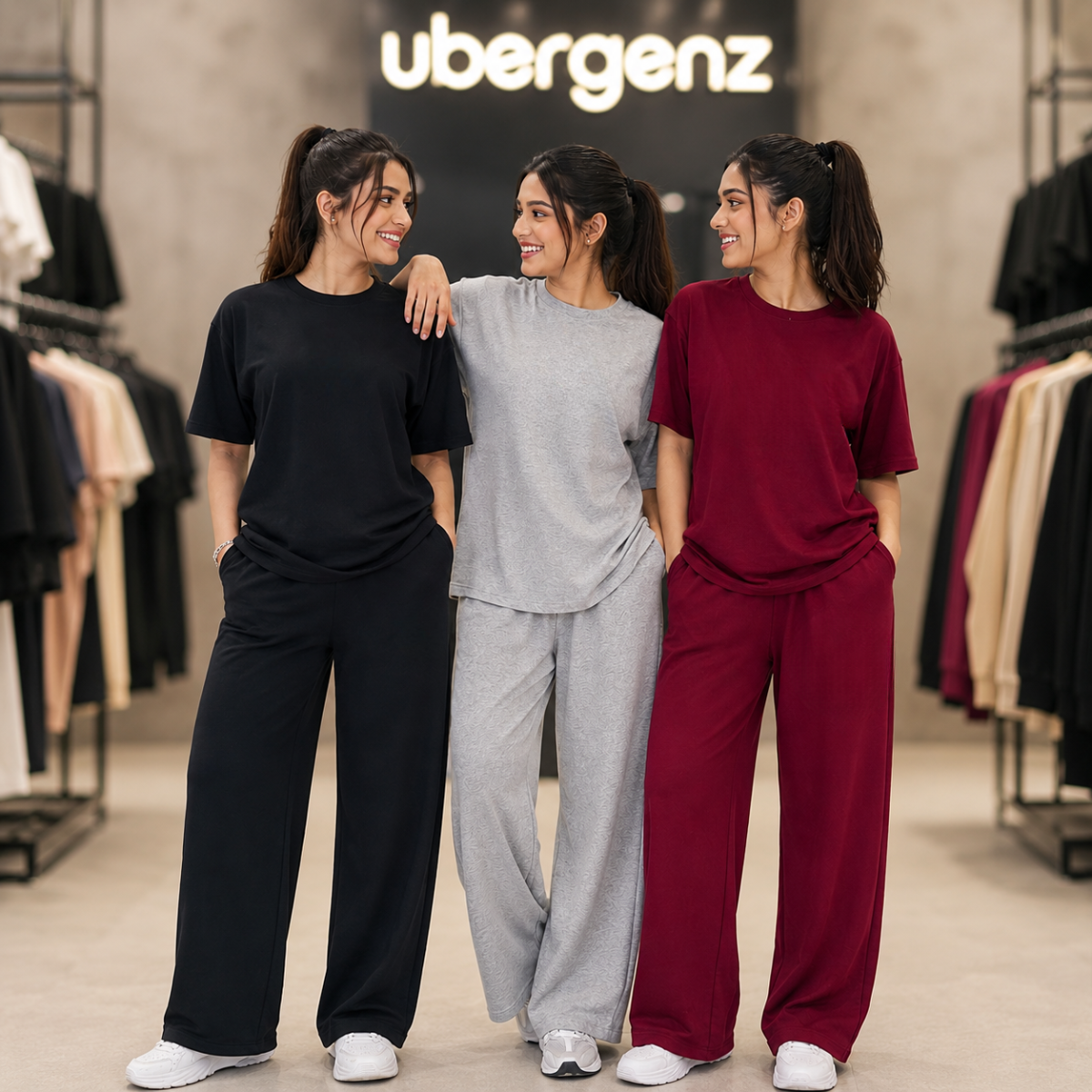 3 Women’s T-Shirt With Matching Trouser ( T1 )