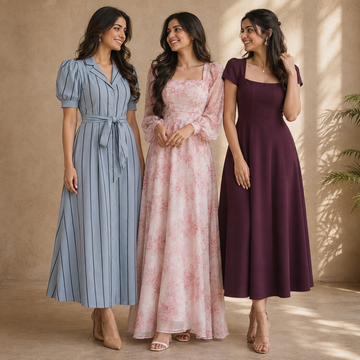 3 Women's Maxi Dress | Everyday Style Collection ( M1 )