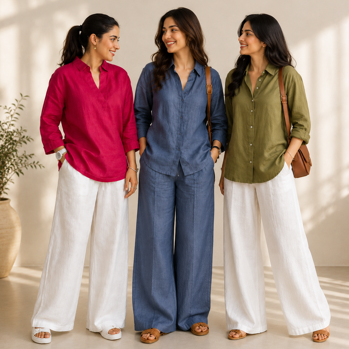 3 Linen Top with Bottom ( L1 )