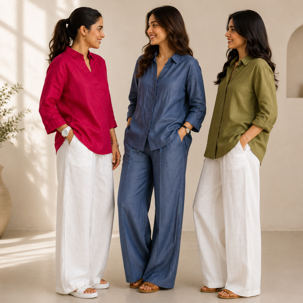 3 Linen Top with Bottom ( L1 )