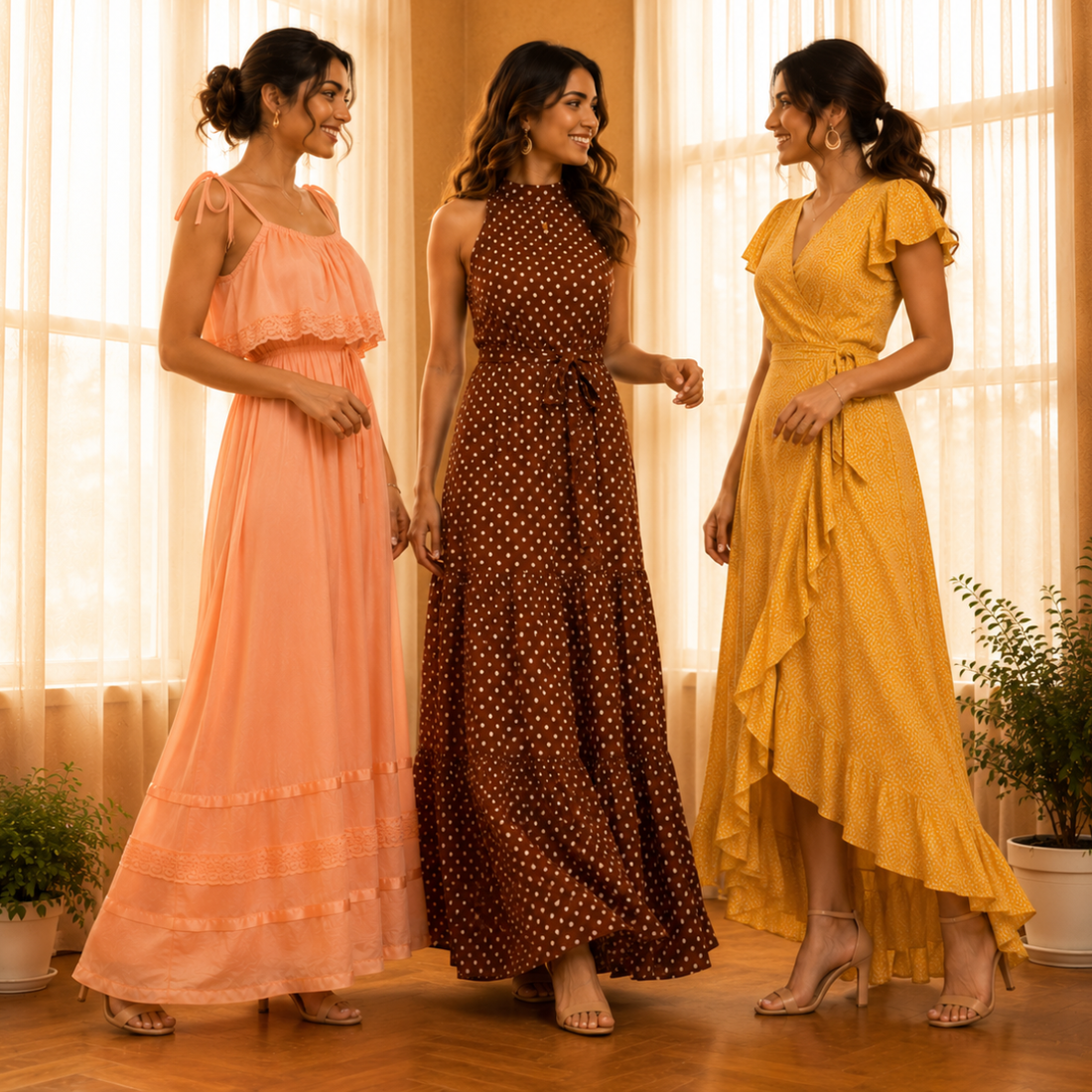 3 Women’s Stylish Maxi Dress | D-7