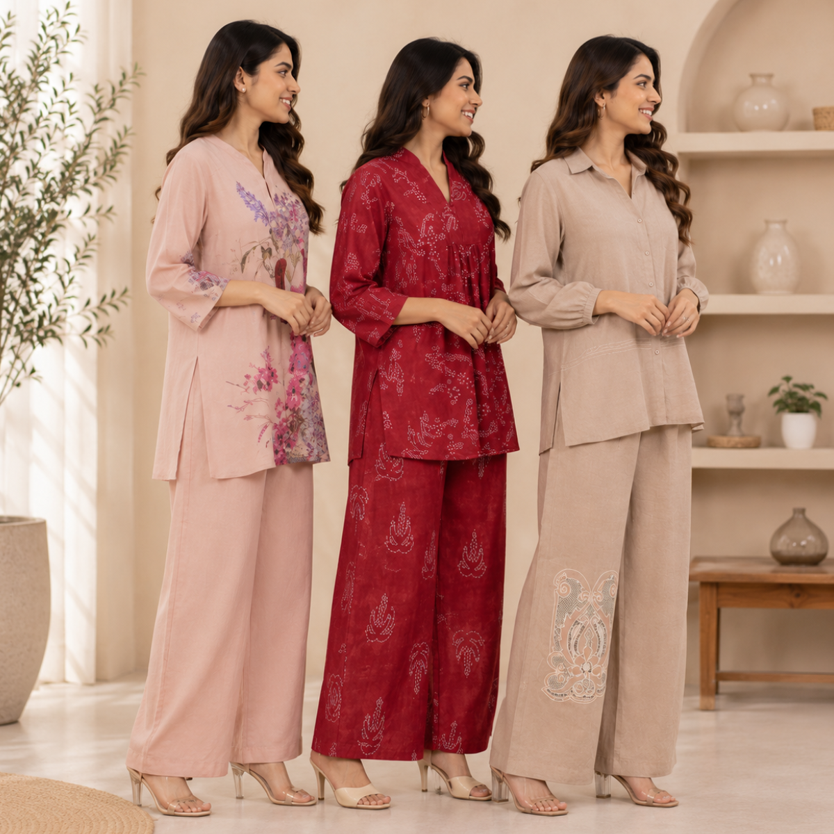 3 Women's Co-Ord Set Outfit | Daily Wear ( CS-7 )