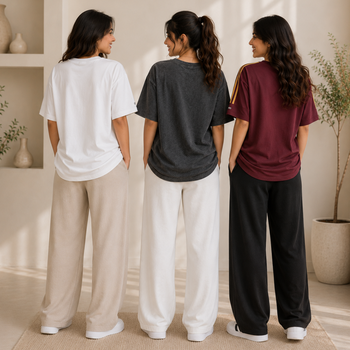 3 Women's T-Shirt with Trouser | Casual Wear ( T7 )