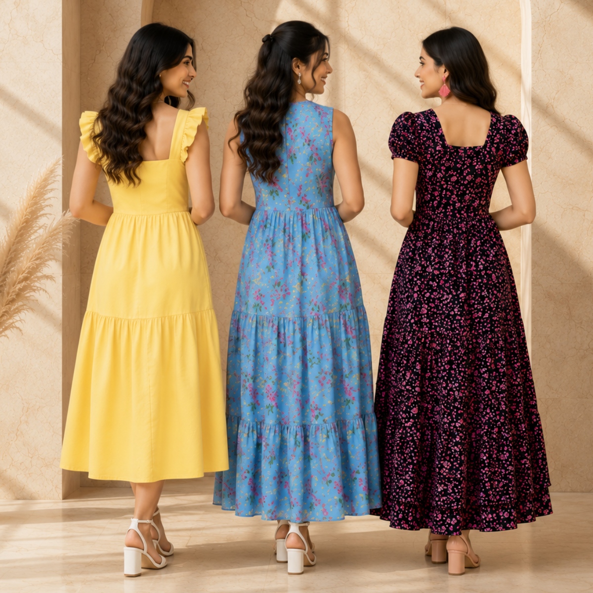 3 Women's Maxi Dress Collection | Everyday Style ( M7 )