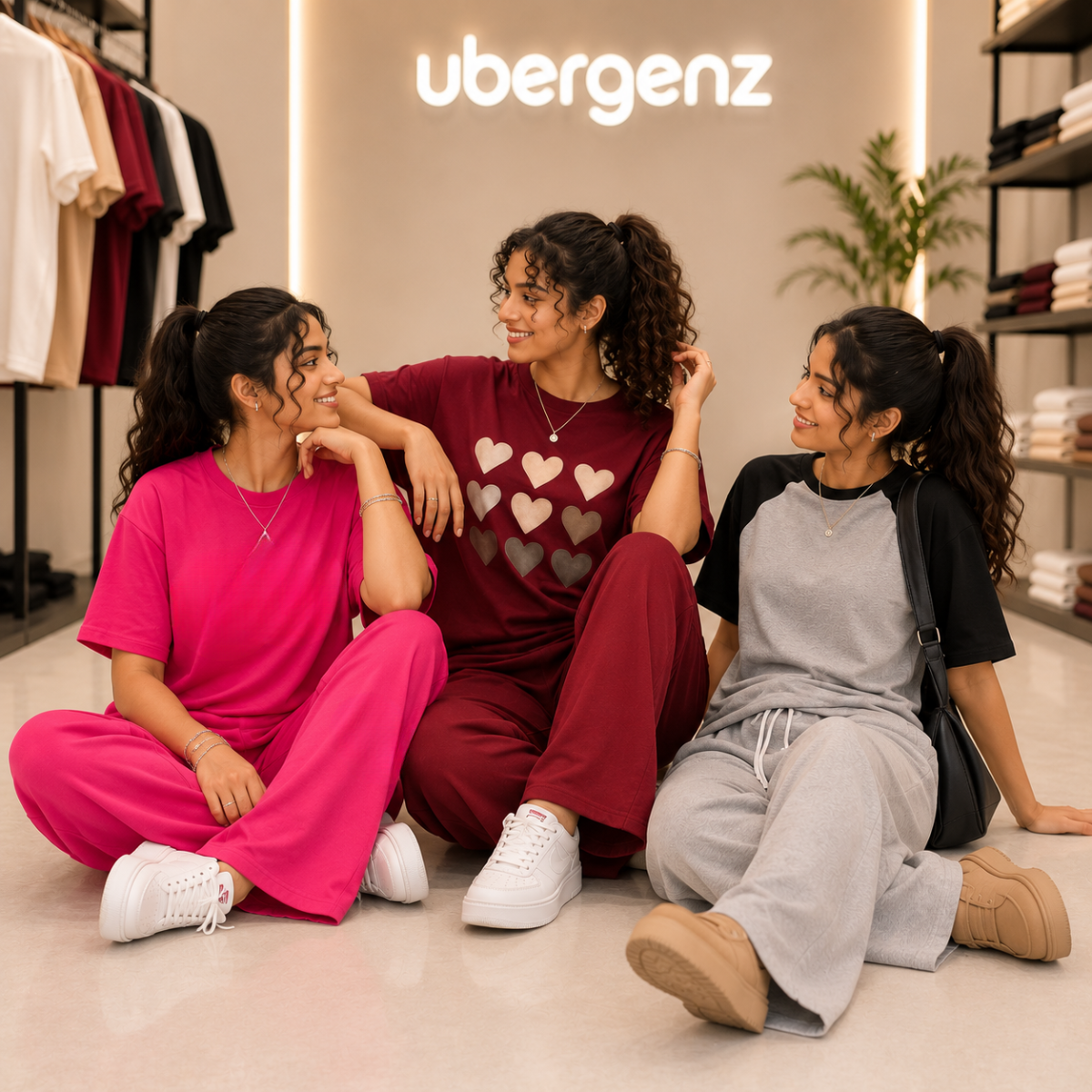 3 Women’s T-Shirt With Matching Trouser ( T6 )