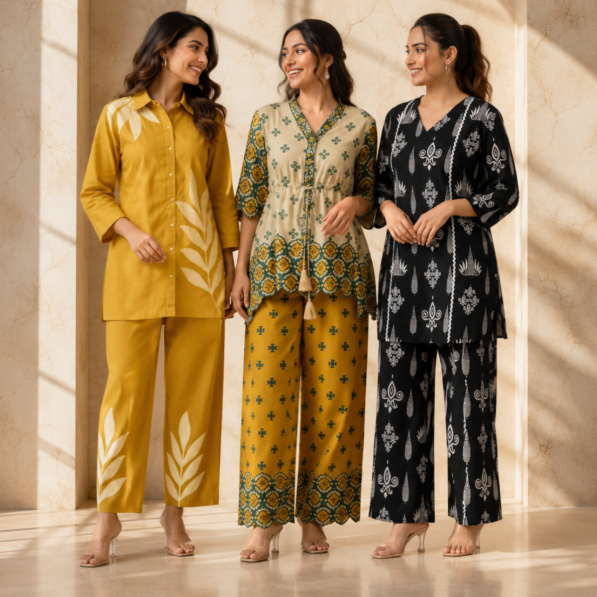 3 Women's Daily Wear Co-Ord Set ( D8 )