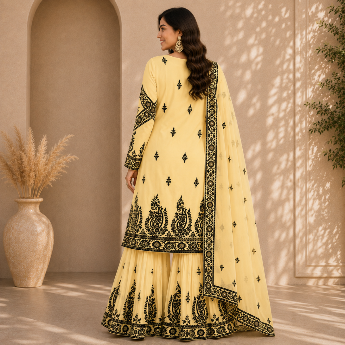 2 Combo Women’s Printed Kurta Sharara Sets | KS-1