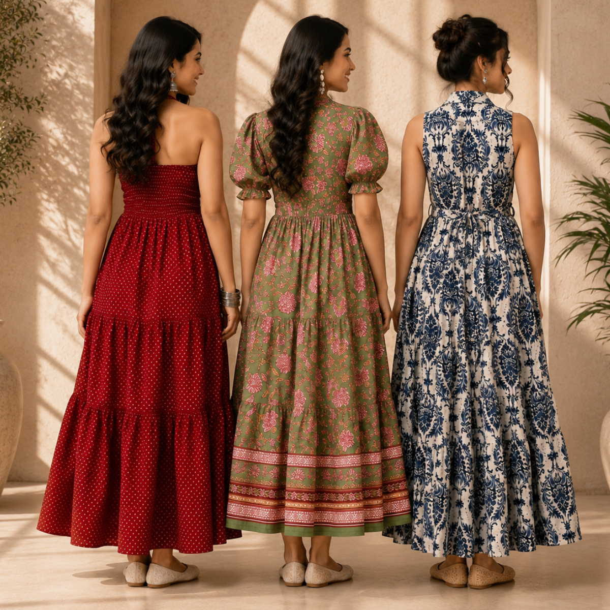 3 Women's Maxi Dress Collection | Everyday Style ( M8 )