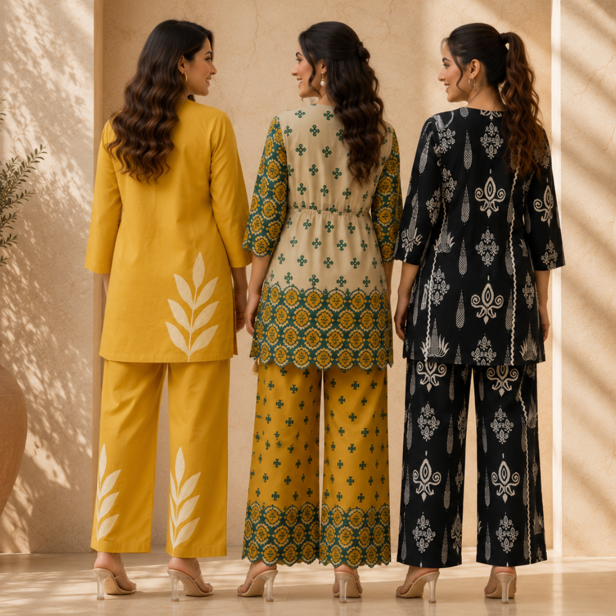 3 Women's Daily Wear Co-Ord Set ( D8 )