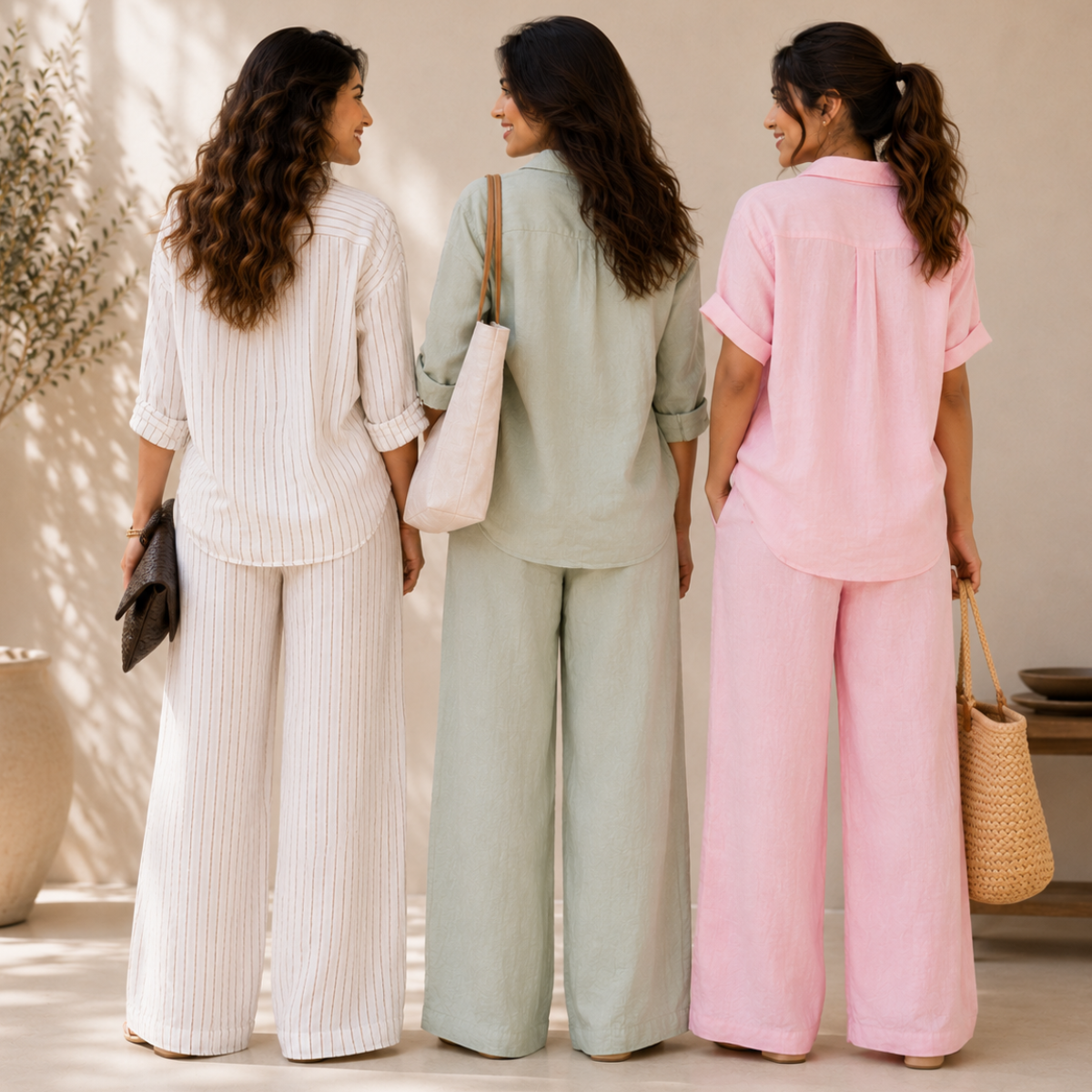 3 Linen Top with Bottom ( L8 )