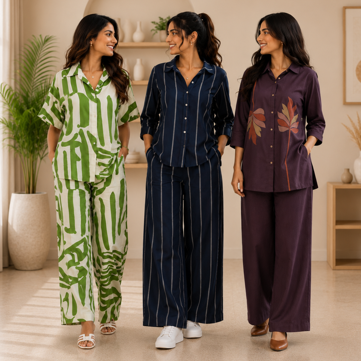 Women Airport Comfort Co-Ord Set ( S9 )