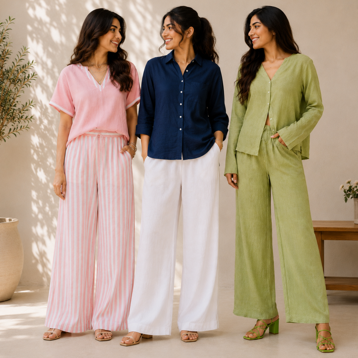 3 Linen Top with Bottom ( L9 )
